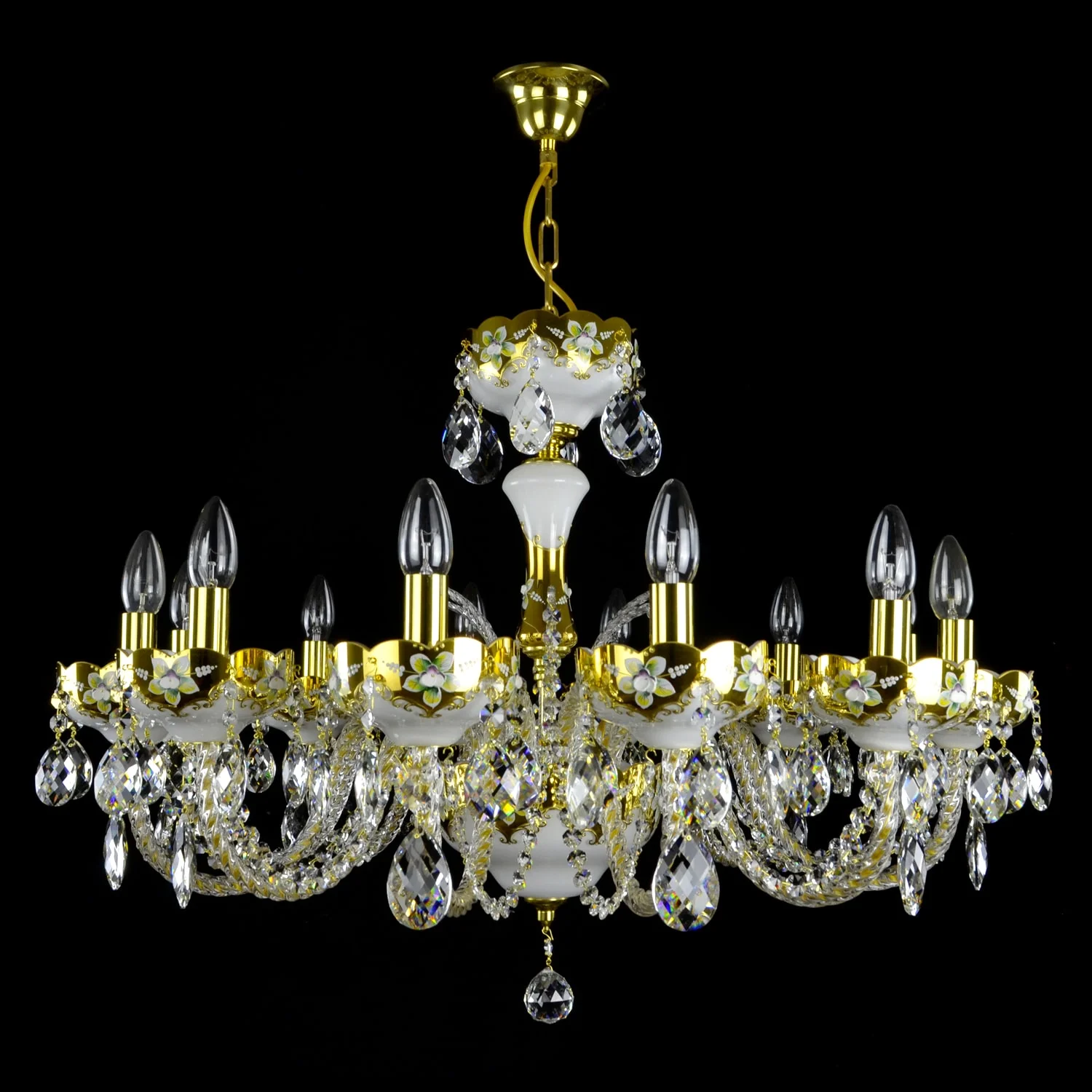 chandelier シェルフ Oriental crystal chandelier — WRANOVSKY - Bohemian Crystal